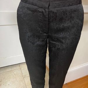 Black French Connection smart pants with lace cuffs Size 4